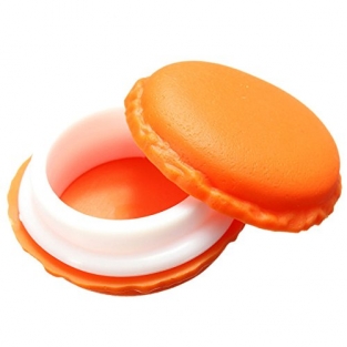 Macaron opbergdoosje oranje